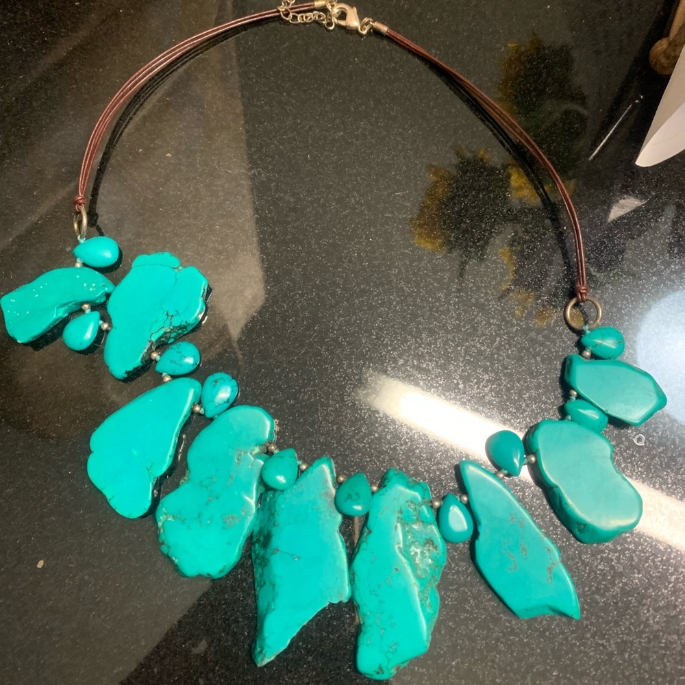 Genuine turquoise necklace
